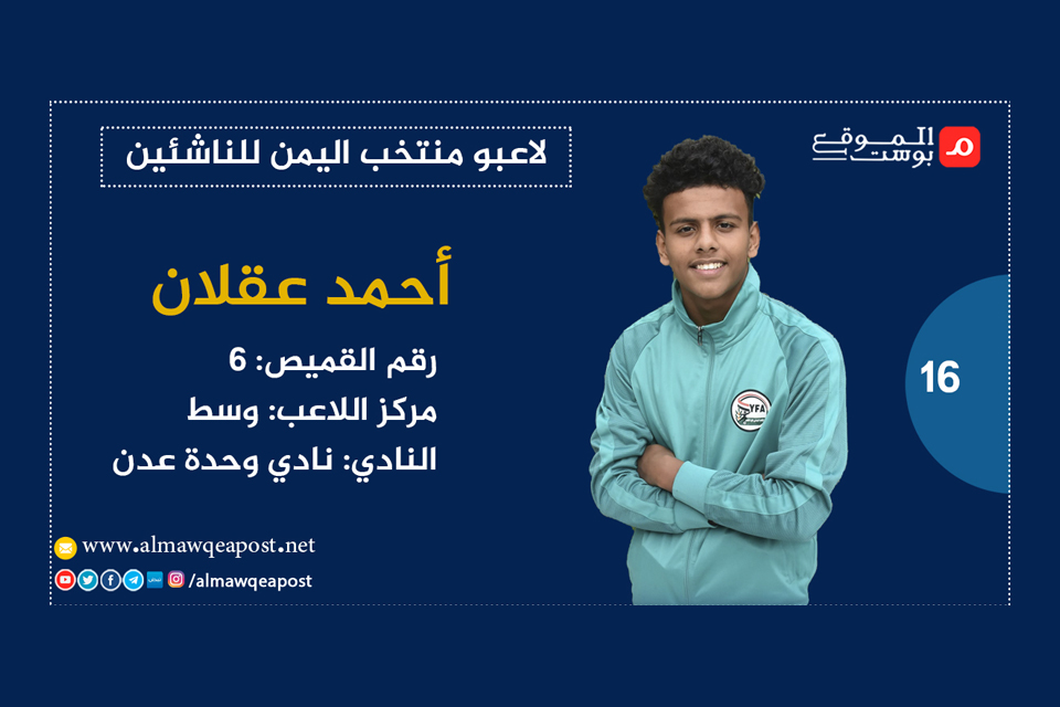 تشكيلة المنتخب اليمني للناشئين والأندية التي ينتمون لها