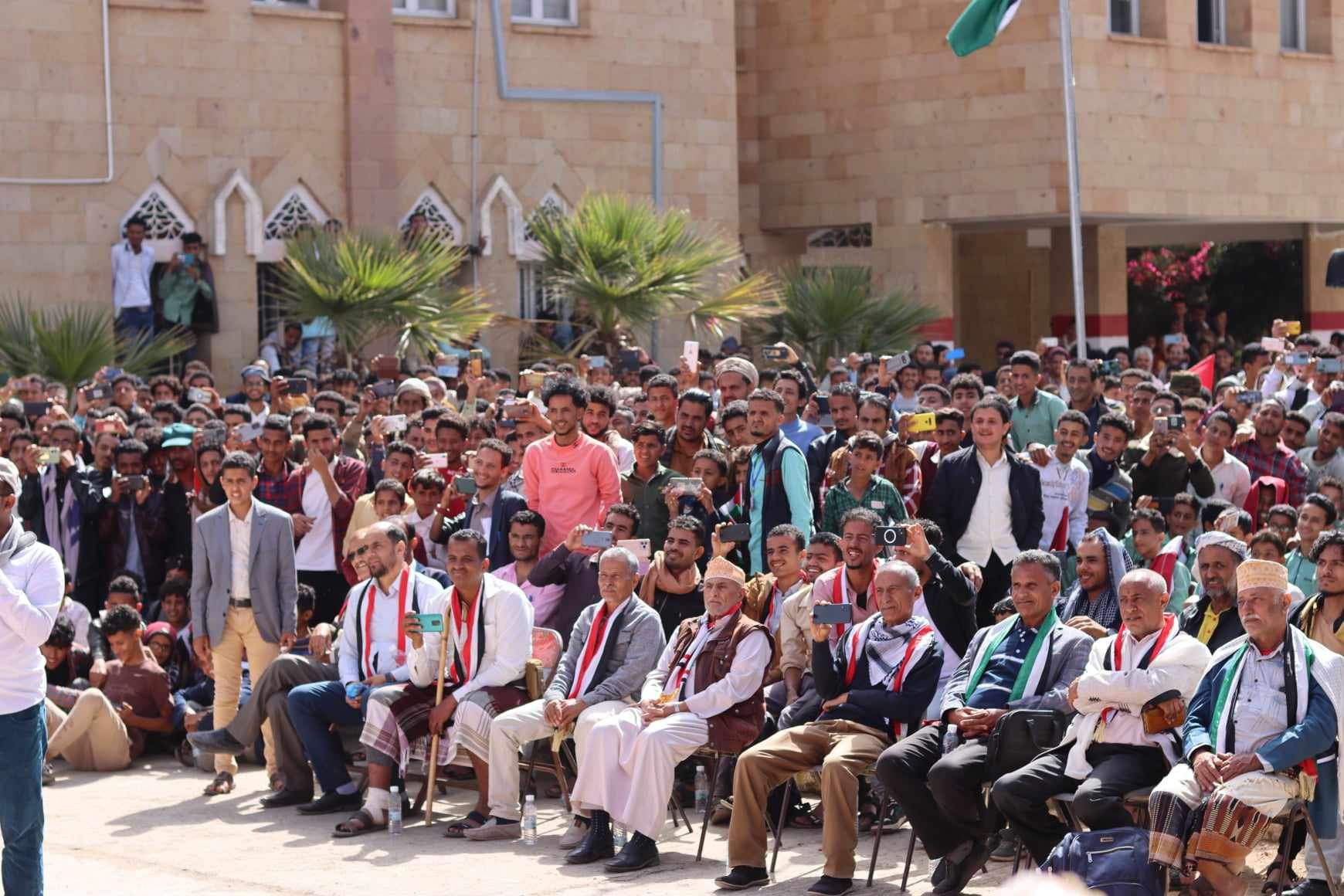 مجلس شباب الثورة يحتفي في مدينة النعمان بذكرى ثورة 11 فبراير