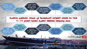 هذا ما تفعله القوات السعودية في ميناء نشطون بالمهرة