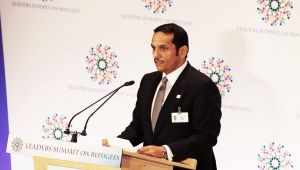 وزير خارجية قطر: اعتداء الحوثيين على (سويفت) همجي ويجب محاسبته