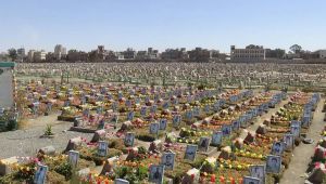 الحوثيون يحتفلون بالمولد النبوي في ذمار ويفتتحون المقبرة (18) لقتلاهم (صور)