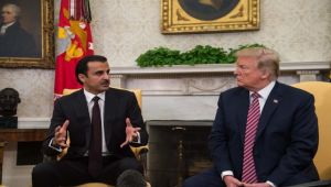 ترامب خلال استقباله الشيخ تميم: الأمور تسير بشكل ممتاز مع قطر