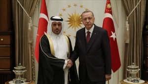 أردوغان يلتقي رئيس مجلس الوزراء القطري بأنقرة
