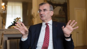 حاكم البنك المركزي الفرنسي: المصارف الاوروبية قوية للغاية