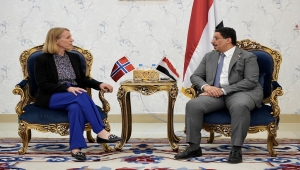 وزيرة خارجية النرويج تصل عدن وتجدد مساندة الجهود الهادفة لإحلال السلام في اليمن