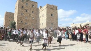 لحج..  أبناء يافع يحتفون بالتراث الشعبي بالتزامن مع أيام عيد الأضحى المبارك