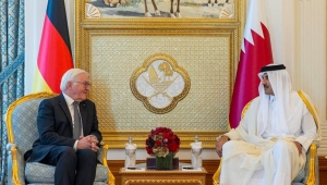 أمير قطر والرئيس الألماني يبحثان تطورات الأوضاع في غزة