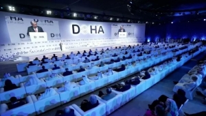 في مستهل منتدى الدوحة.. رئيس الوزراء القطري: حرب غزة كشفت ازدواجية المعايير في العالم