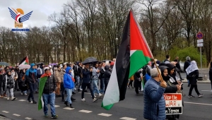 مسيرة احتجاجية في برلين تندد بالقصف الأمريكي الإسرائيلي على غزة واليمن