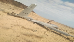 سقوط طائرة يرجح أنها أمريكية في محافظة أبين