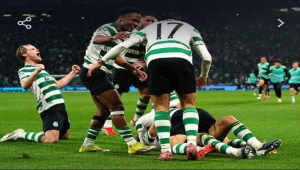 سبورتنج يحقق عودة مذهلة ويفوز 5-صفر على بودو جليمت ليبلغ دور الثمانية