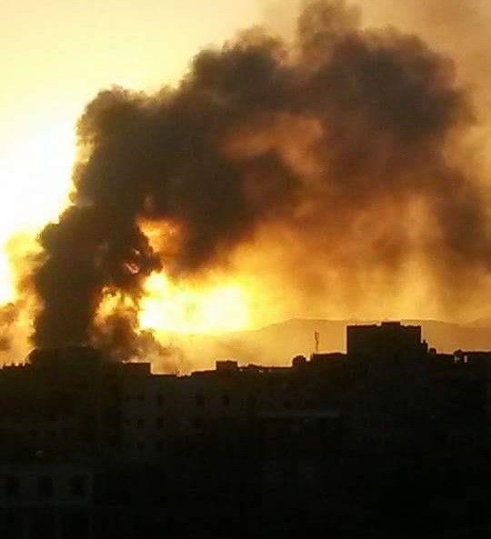 التحالف يجدد غارته الجوية على العاصمة صنعاء