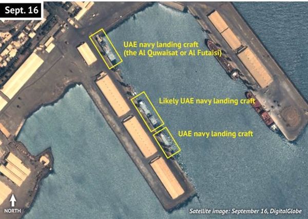 الكشف عن وجود بحري اماراتي في ميناء عصب الارتيري (تقرير)