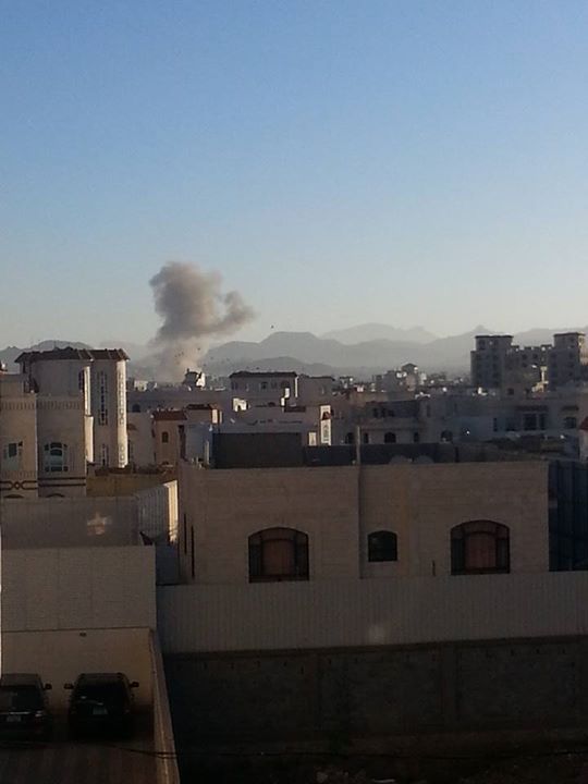 طيران التحالف يقصف بكثافة مواقع متفرقة في العاصمة صنعاء (أسماء المواقع المستهدفة)