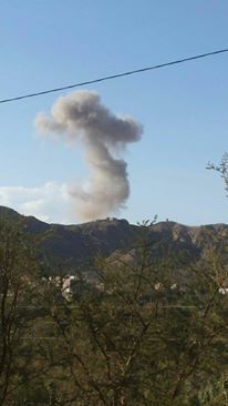 قصف مكثف لطيران التحالف على مواقع عسكرية بمديرية همدان شمال العاصمة صنعاء