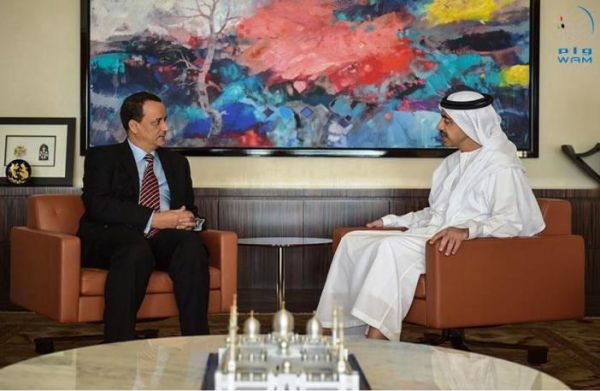 المبعوث الاممي لليمن يصل ابوظبي ويلتقي وزير خارجية الامارات