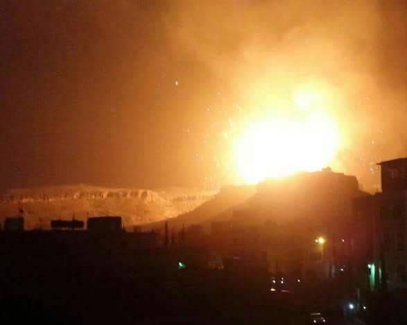 طيران التحالف يقصف مواقع جنوب وشمال العاصمة صنعاء