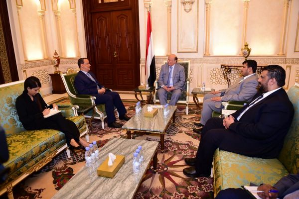 المبعوث الاممي يلتقي الرئيس هادي ورئيس الوزراء