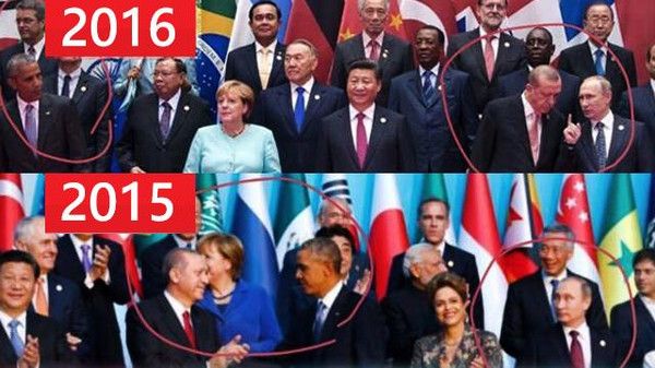 قصة صورتين تبادل فيهما بوتين وأوباما الأدوار مع أردوغان