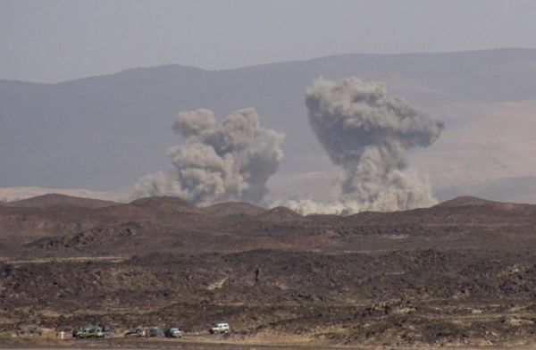 التحالف العربي يستأنف غاراته على مواقع عسكرية جنوب صنعاء بعد انتهاء الهدنة