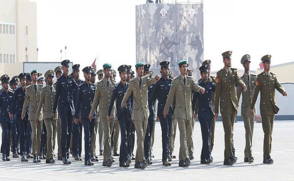بالصور: تخريج مهيب لقيادات عسكرية كويتية قطرية بالدوحة