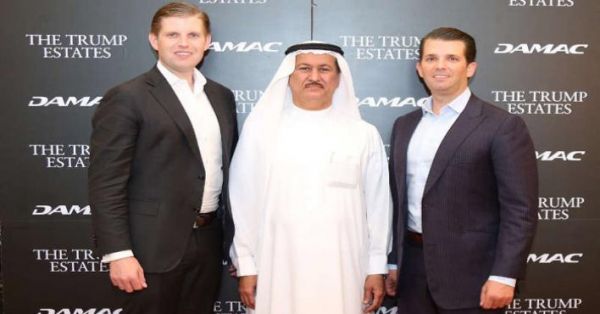 أبناء الرئيس الأمريكي ترامب في دبي لافتتاح ملعب للجولف