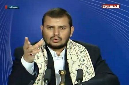 زعيم الحوثيين يشن هجوما على التحالف العربي ويشيد بالدور المصري