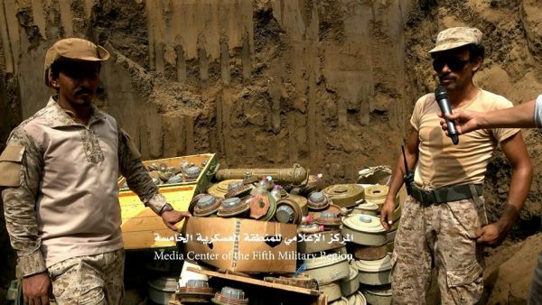 الجيش يتلف 1500 لغم متعددة المهام زرعتها المليشيا في ميدي