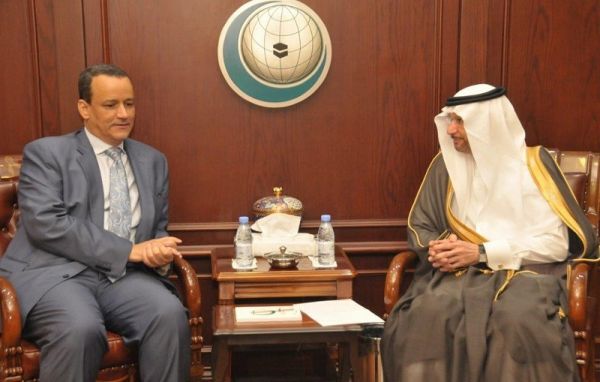 ولد الشيخ يبحث مع الأمين العام لمنظمة التعاون الإسلامي تطورات الأزمة اليمنية