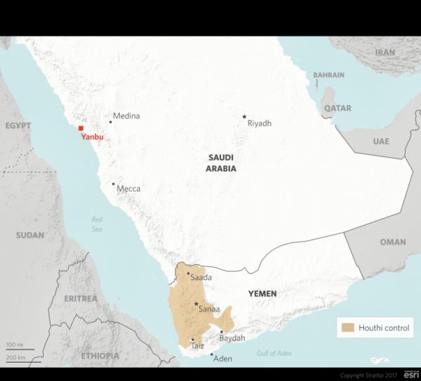 منصة استخبارات دولية تشكك بمزاعم الحوثيين استهداف ينبع السعودية (ترجمة خاصة)
