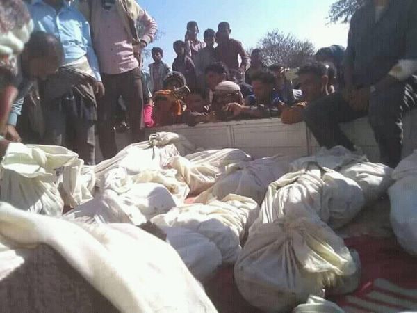 مقتل 16 مدنيا بغارات للتحالف في تعز (صور)