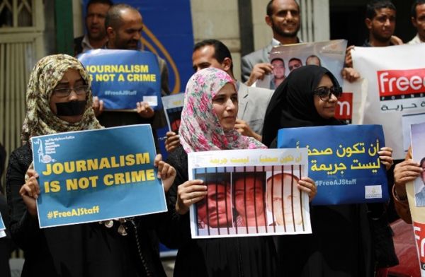 19 انتهاكا طالت الحريات الإعلامية خلال شهري مارس وأبريل باليمن