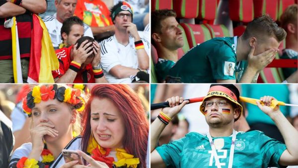 الألمان يذرفون الدموع بعد الهزيمة التاريخية في كأس العالم