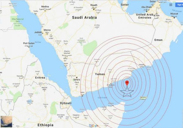 زلزال بقوة 6،2 يضرب قبالة السواحل اليمنية