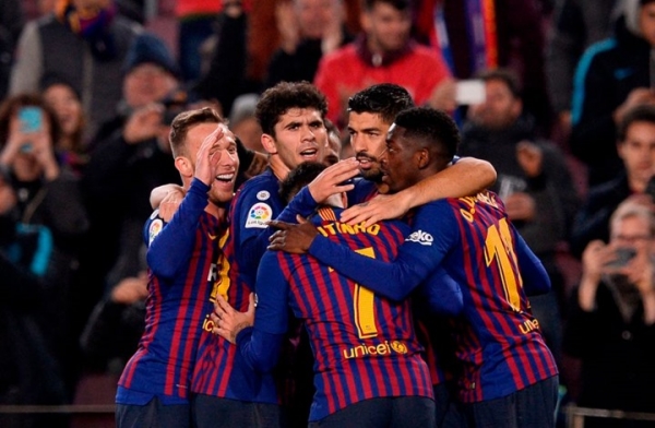 برشلونة يكتسح إشبيلية ويتأهل لنصف نهائي كأس ملك إسبانيا