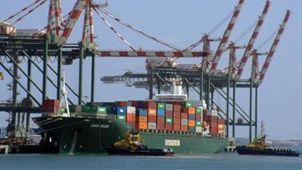 150 ألف حاوية تصل ميناء الحاويات في عدن خلال الثلث الأول من العام الجاري