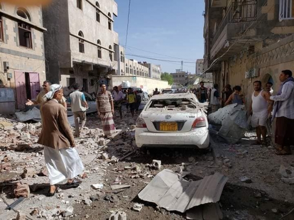 الأمم المتحدة تعبر عن صدمتها من قصف التحالف حي سكني بصنعاء
