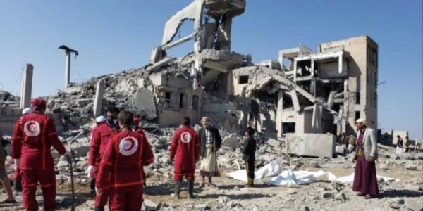 الصليب الأحمر يدين قصف التحالف سجنا تابعا للحوثيين في ذمار