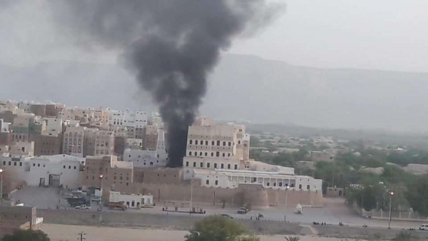 انفجار إرهابي استهدف قوات أمنية في شبام حضرموت