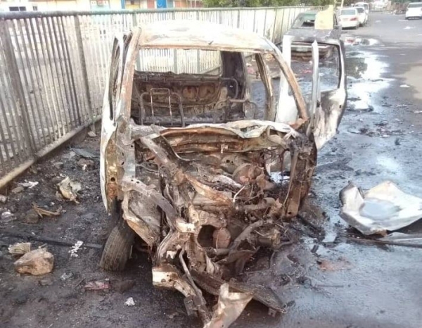 إصابة ثلاثة من الحزام الأمني بانفجار عبوة ناسفة في عدن