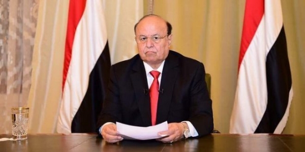الرئيس هادي يدعو جماعة الحوثي إلى تحكيم العقل وتغليب المصلحة الوطنية