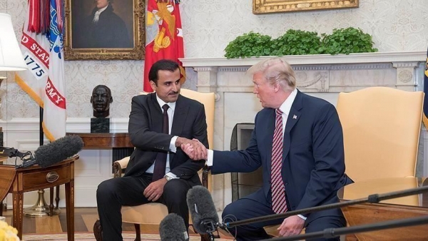 أمير قطر يبحث مع ترامب تطورات الوضع في العراق