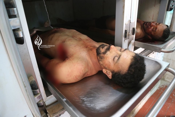 مقتل وإصابة 13 مدنياً بقصف حوثي استهدف سوقا شعبيا في مدينة تعز