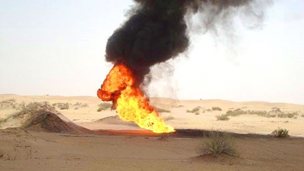 السلطات الأمنية في شبوة تتهم الإمارات بالوقوف خلف تفجيرات أنبوب النفط