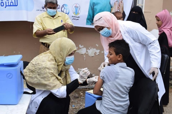 وزارة الصحة تطلق حملة تحصين للأطفال ضد الدفتيريا في 5 محافظات يمنية