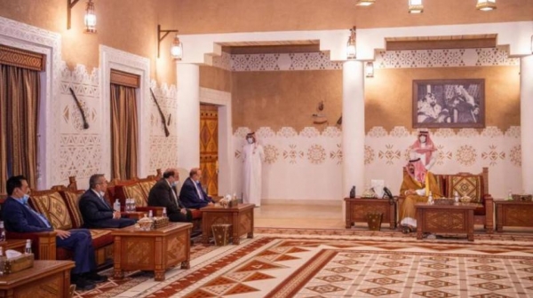 خالد بن سلمان يلتقي رئيس البرلمان اليمني ومستشاري الرئيس هادي
