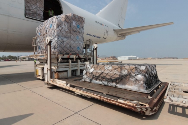 اليونيسف ترسل 81 طنًا من المعدات الطبية إلى محافظة عدن