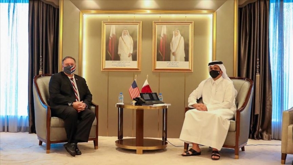 وزير خارجية قطر يبحث مع نظيره الأمريكي الأزمة الخليجية
