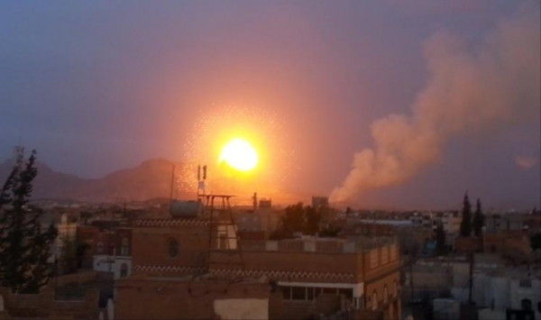 جماعة الحوثي تقول إن التحالف شن 17 غارة جوية على صنعاء