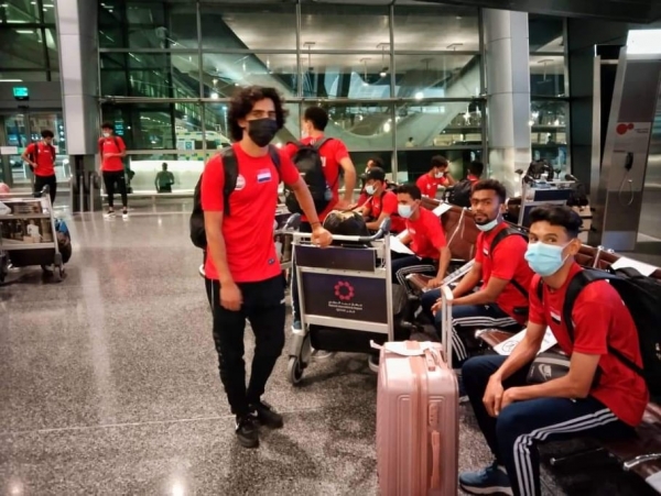المنتخب الأولمبي اليمني يصل الدوحة استعدادا لتصفيات آسيا